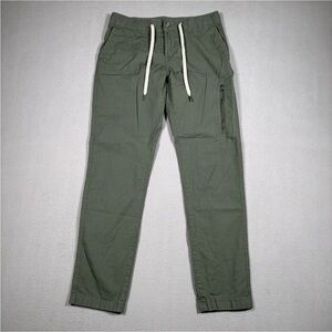 Vuori Ripstop Pants Womens Small Army Green 5-Pocket Slim Fit Mid-Rise Hiking